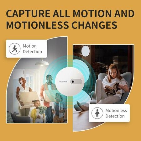 Human Presence Sensor ES1, Smart Motion Sensor with 24G mmWave Radar, Compatible with Alexa, Smart Life