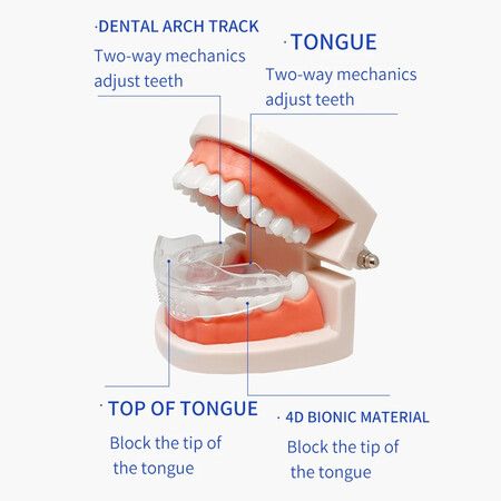 3 Stages Dental Orthodontic Braces Teeth Retainer Bruxism Mouth Guard Teeth Straightener Device