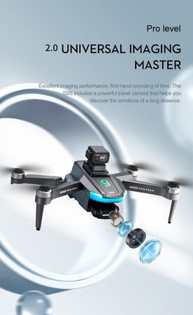 4K Two-axis gimbal EIS electronic image stabilization high-definition aerial Stabilization photography Laser obstacle avoidance Dual Battery