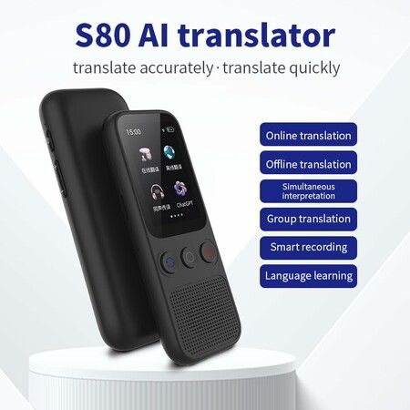 Language Translator Device,Instant Offline Language Translator Device Support 138 Languages,Voice Translator Offline,Portable Two-Way Language Translator for Business Learning Travel