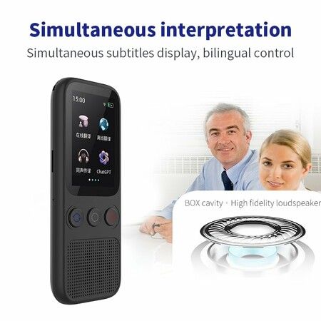 Language Translator Device,Instant Offline Language Translator Device Support 138 Languages,Voice Translator Offline,Portable Two-Way Language Translator for Business Learning Travel