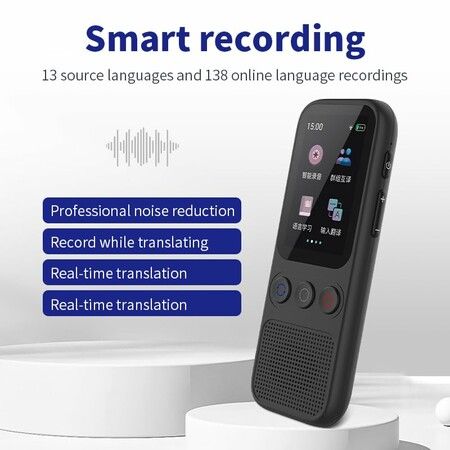 Language Translator Device,Instant Offline Language Translator Device Support 138 Languages,Voice Translator Offline,Portable Two-Way Language Translator for Business Learning Travel