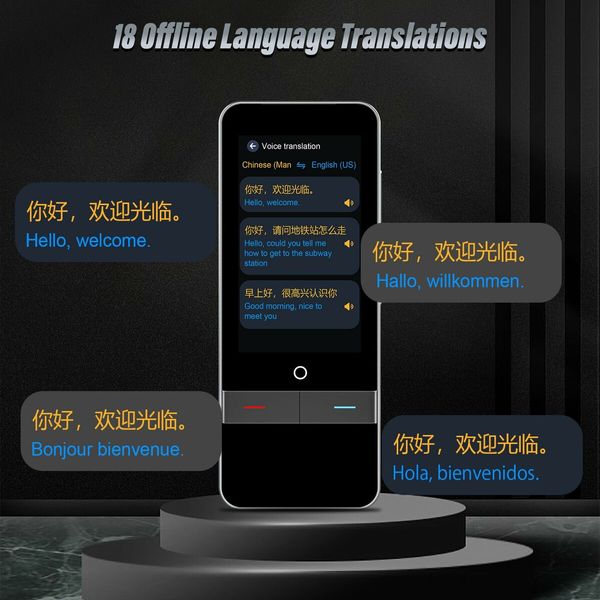 Language Translator Device,Portable Real-time Voice Translation in 139 Different Languages Instant Two-Way Translator Offline Online Photo Translation Pocket Dictionary for Learning Travel Business