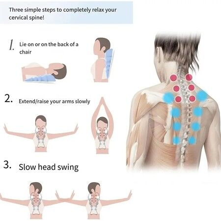 Cervical Traction Device,Massager for Neck Shoulder Stretcher Tool, Trigger Point Neck Relief Device