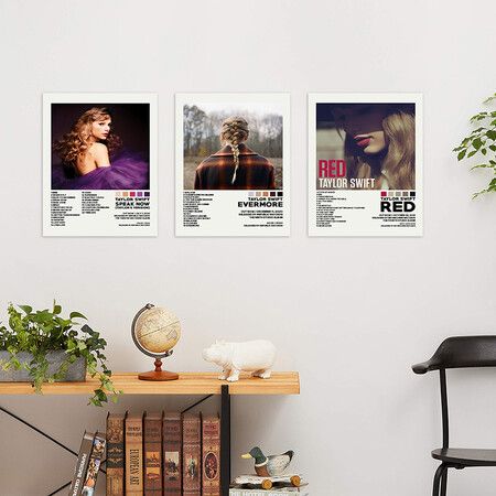 Taylor Music Album Poster 1989，Folklore，Lover，Red，Reputation，Fearless，Evermore，Speak Now Swift Poster (No Frame, 30x40cm-15pcs)