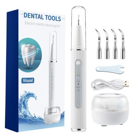 Electric Ultrasonic Dental Scaler Calculus Oral Tartar Remover Tooth Stain Cleaner Teeth Cleaner Plaque Remover