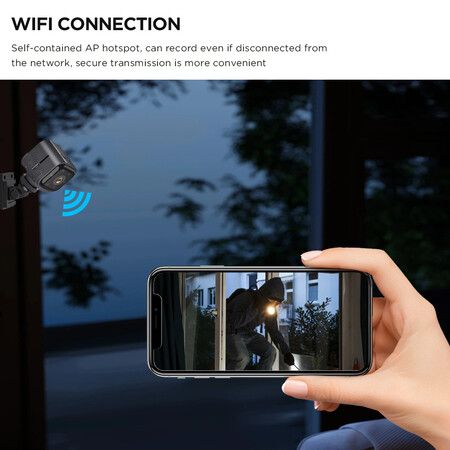 Smart Wifi Wireless Camera 1080P Home Security Hd Night Vision Action Camera