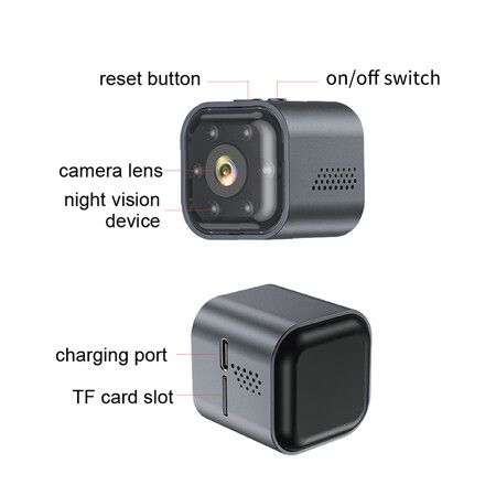 Smart Wifi Wireless Camera 1080P Home Security Hd Night Vision Action Camera