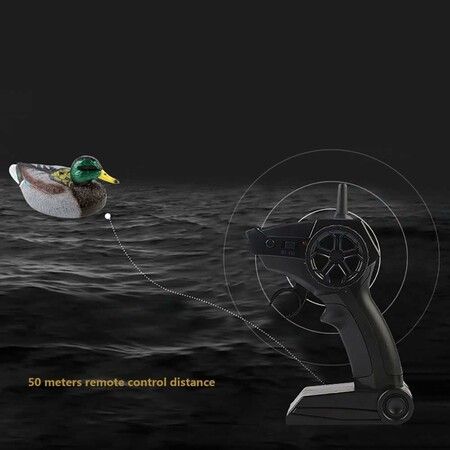 RC Boat Electric Duck Boats 2.4Ghz Hunting Motion Remote Control Duck Ships Waterproof for Swimming Pool