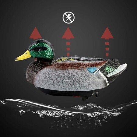 RC Boat Electric Duck Boats 2.4Ghz Hunting Motion Remote Control Duck Ships Waterproof for Swimming Pool