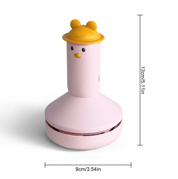 (Pink)Desktop Vacuum Cleaner,Mini Cute Table Dust Sweeper,Portable Handheld Cordless Table Vacuum for Tabletop Crumb,Hair,Keyboard