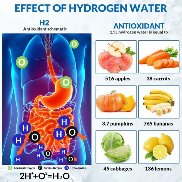 Hydrogen Water Bottle,Rechargeable Portable Hydrogen Water Bottle Generator,420ml Hydrogen Water Machine for Home,Office,Travel