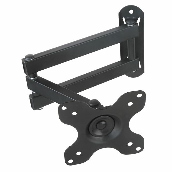 Wall TV Stand Bracket Television Mount Swivel Mounting Holder Tilt Hanger Base Black Fits 13 to 30 Inches