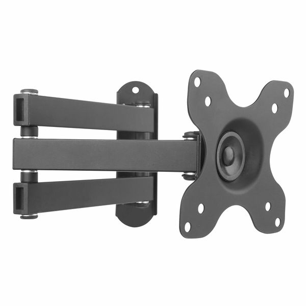 Wall TV Stand Bracket Television Mount Swivel Mounting Holder Tilt Hanger Base Black Fits 13 to 30 Inches