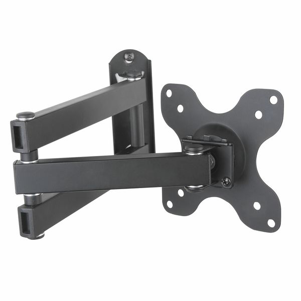 Wall TV Stand Bracket Television Mount Swivel Mounting Holder Tilt Hanger Base Black Fits 13 to 30 Inches