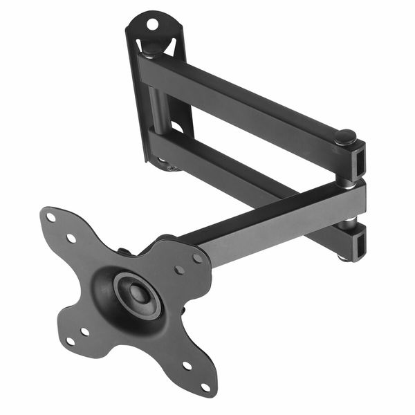 Wall TV Stand Bracket Television Mount Swivel Mounting Holder Tilt Hanger Base Black Fits 13 to 30 Inches