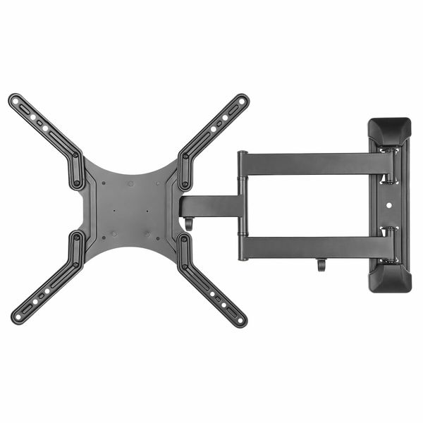 Wall TV Stand Bracket Mount Television Mounting Holder Swivel Tilt Hanger Base Black Fits 23 to 55 Inches