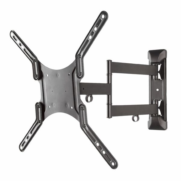 Wall TV Stand Bracket Mount Television Mounting Holder Swivel Tilt Hanger Base Black Fits 23 to 55 Inches