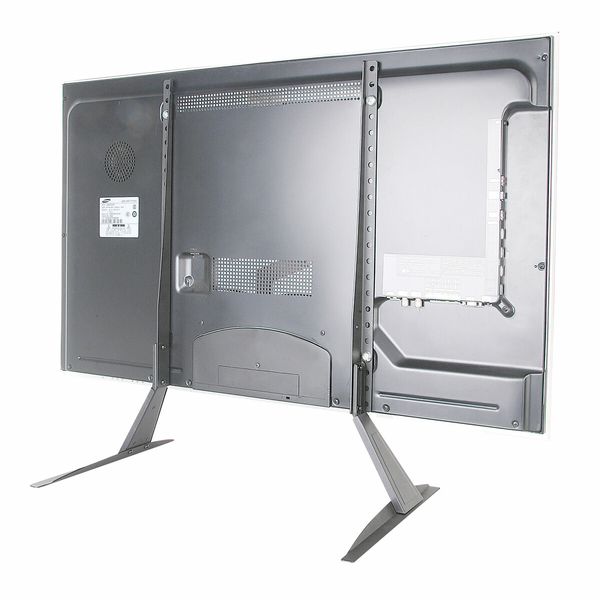 TV Stand Bracket Portable Television Mount Tabletop Base Holder Mounting Hanger Black Fits 37 to 65 Inches