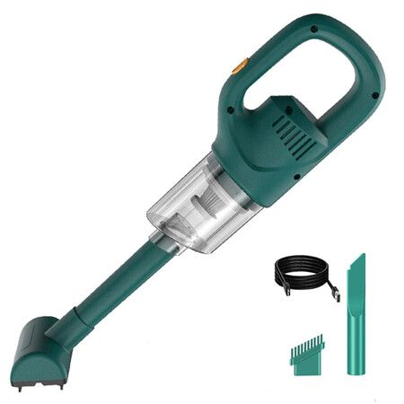 Portable Vacuum Cleaner Wireless Car Vacuum Cleaning Powerful Suction for Home Car Dual Use Cleaning Tool Color Green