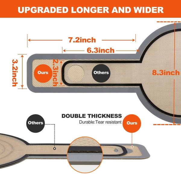 1 Pcs Grey for Transferable Dough,Bread Sling Dutch Oven,Non-Stick & Easy Clean Reusable Silicone Bread Baking Mat With Extra Long Handles