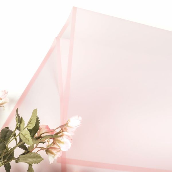 20 Sheets Flower Wrapping Paper - Waterproof Floral Bouquet Wrapping Paper,Florist Supplies Packaging Paper for Wedding Birthday Gift DIY (Transparent Pink)