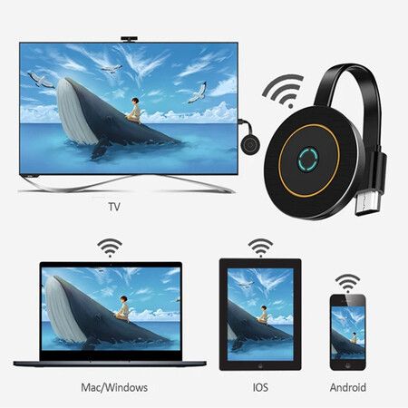 2.4G 5G Wireless HDMI-compatible Display Dongle for TV 4K WiFi Streaming Device Video Receiver Screen Mirroring