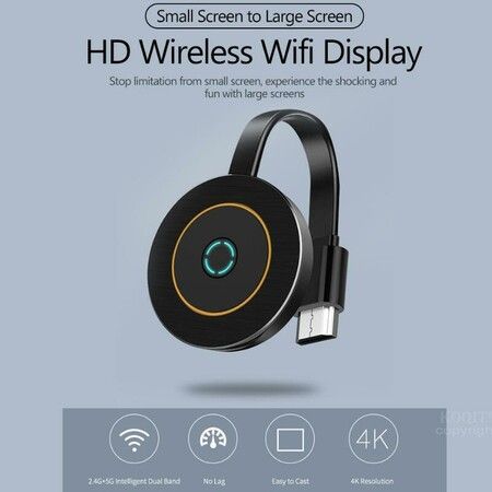 2.4G 5G Wireless HDMI-compatible Display Dongle for TV 4K WiFi Streaming Device Video Receiver Screen Mirroring