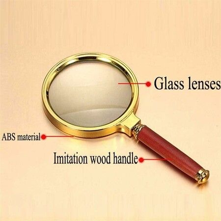 10 Times HD Handheld Magnifying Glass, Suitable For Old People Read Books And Read Magnifying Glasses