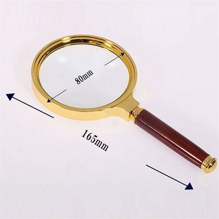 10 Times HD Handheld Magnifying Glass, Suitable For Old People Read Books And Read Magnifying Glasses