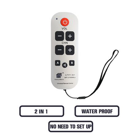 Big Button Simple TV Remote Universal Large Button Remote Control for Seniors and Kids