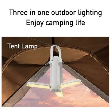 Camping Light Folding Outdoor Portable Rechargeable 10000mAh Student Dormitory Hanging Tent Hanging Lantern Led Flashlight