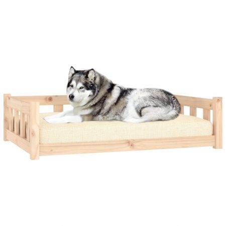 Dog Bed 105.5x75.5x28 cm Solid Wood Pine