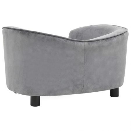 Dog Sofa Grey 69x49x40 cm Plush