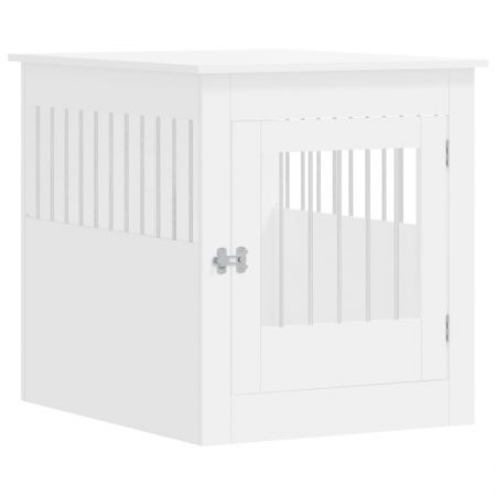 Dog Crate Furniture White 64.5x80x71 cm Engineered Wood