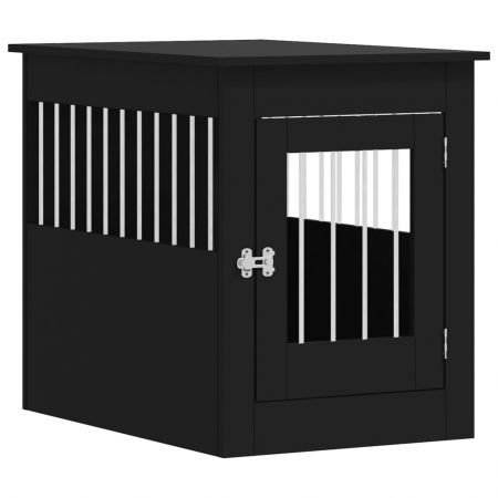 Dog Crate Furniture Black 55x80x68 cm Engineered Wood