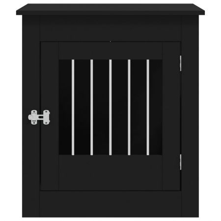 Dog Crate Furniture Black 64.5x80x71 cm Engineered Wood