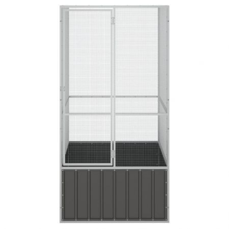 Bird Cage Anthracite 111x107x211.5 cm Galvanised Steel