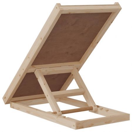 Dog Ramp Grey 70x35 cm Solid Wood Fir