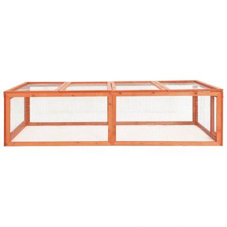 Rabbit Hutch 183x90x46.5 cm Solid Firwood