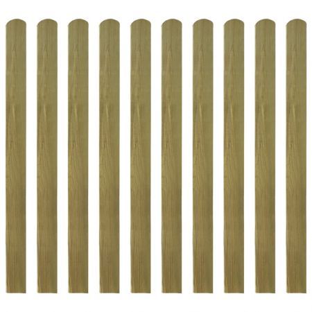 30 pcs Impregnated Fence Slats Wood 120 cm