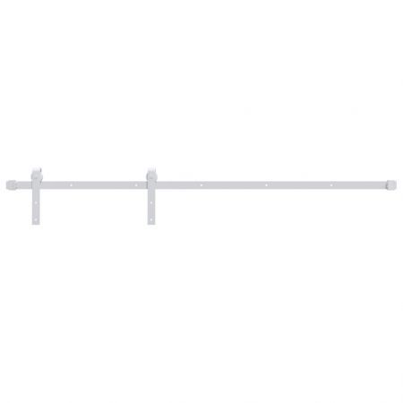 Sliding Door Hardware Kit 200 cm Steel White