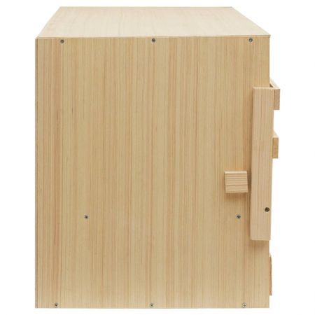 Chicken Laying Nest 3 Compartments 72x33x38 cm Solid Pine Wood