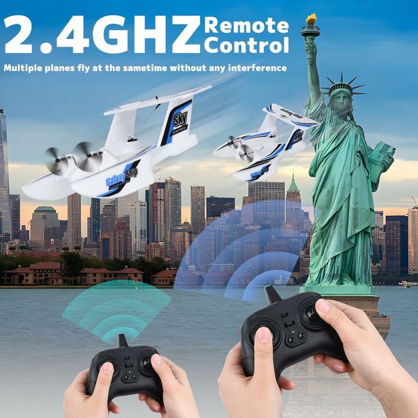 Hobby RC Airplanes,Sea Land & Air RC Plane,2.4GHZ Waterproof Rc Aircraft & 6-Axis Gyro Stabilization System,RC Float Plane