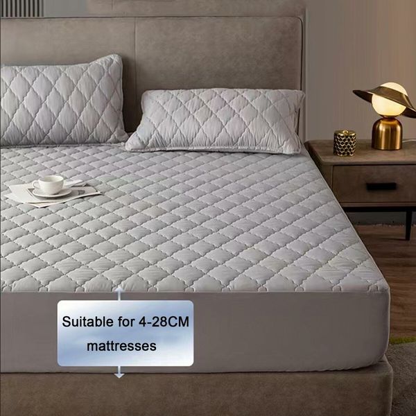 150*200CM Mattress Protector Cover (Without Pillowcase), watertight Fitted Sheet Pet Bed Cover Color Khaki