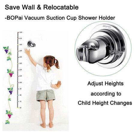 Vacuum Suction Shower Head Holder, Relocatable Handheld Showerhead Holder