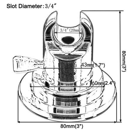 Vacuum Suction Shower Head Holder, Relocatable Handheld Showerhead Holder