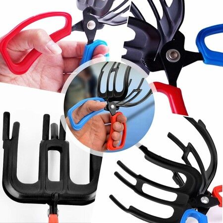 Metal Fishing Pliers Gripper,Fish Control Clamp Claw Tong Grip Tackle Tool,Forceps for Catching Fish,Fishing Accessories,Durable and Reliable,Ideal for Anglers (2 PCS)