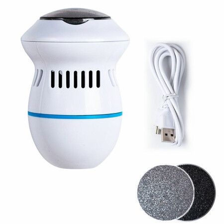 Electric Foot Grinder, Vacuum Absorption Electric Grinder, 8 Grinding Heads, 2 Speeds, Portable and Handheld for Care Anytime