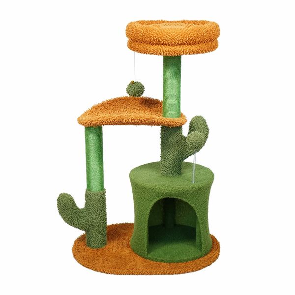 Cat Kitty Tree Tower Scratching Post Bed Sisal Scratcher Stand House Cave Furniture Condo Climbing Pole Play Castle Perch